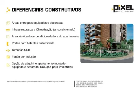 imagem 3 - Apartamento á venda com 1 quarto, 47 m² - Pixel Residence - Vila Monte Alegre. imagem 3 - Apartamento á venda com 1 quarto, 47 m² - Pixel Residence - Vila Monte Alegre.