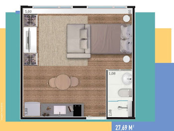 imagem 5 - Flat com 1 dormitório à venda, 27 m² por R$ 265.000,00 - Jardim Nova Aliança Sul - Ribeirão Preto/SP imagem 5 - Flat com 1 dormitório à venda, 27 m² por R$ 265.000,00 - Jardim Nova Aliança Sul - Ribeirão Preto/SP