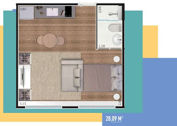 imagem 3 - Flat com 1 dormitório à venda, 27 m² por R$ 265.000,00 - Jardim Nova Aliança Sul - Ribeirão Preto/SP imagem 3 - Flat com 1 dormitório à venda, 27 m² por R$ 265.000,00 - Jardim Nova Aliança Sul - Ribeirão Preto/SP