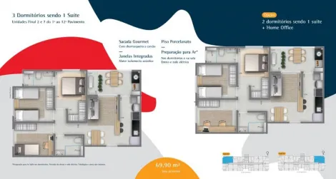 imagem 4 - Apartamento à venda com 2 quartos, 59 m² - Cidade de Sevilha - Quintas de São José imagem 4 - Apartamento à venda com 2 quartos, 59 m² - Cidade de Sevilha - Quintas de São José