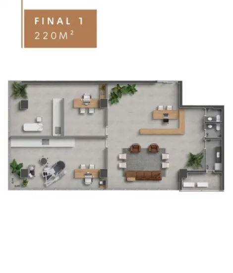 imagem 3 - Sala Comercial à venda, 165m² - Edifício Quartier - Jardim Botânico. imagem 3 - Sala Comercial à venda, 165m² - Edifício Quartier - Jardim Botânico.