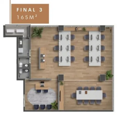 imagem 5 - Sala Comercial à venda, 165m² - Edifício Quartier - Jardim Botânico. imagem 5 - Sala Comercial à venda, 165m² - Edifício Quartier - Jardim Botânico.