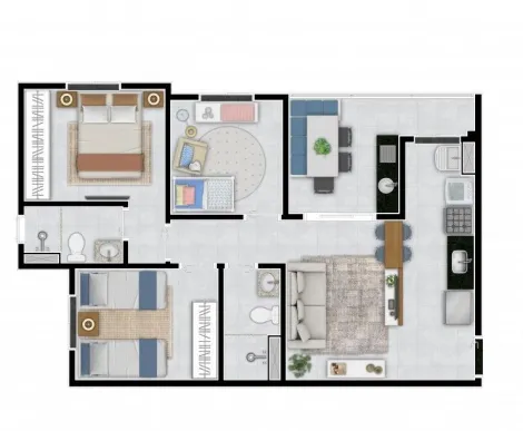 imagem 5 - Apartamento à venda com 3 quartos, 65m² - Urben Ventis - Sumarezinho. imagem 5 - Apartamento à venda com 3 quartos, 65m² - Urben Ventis - Sumarezinho.