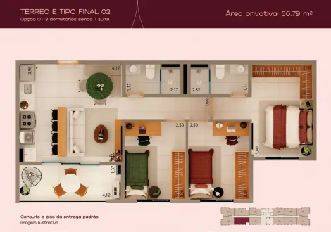 imagem 4 - Apartamento à venda com 2 quartos, 55m² - Edifício Wine - Terras de Santa Marta. imagem 4 - Apartamento à venda com 2 quartos, 55m² - Edifício Wine - Terras de Santa Marta.