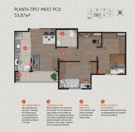 imagem 3 - Apartamento à venda com 2 quartos, 50m² - Reserva Botânico - City Ribeirão. imagem 3 - Apartamento à venda com 2 quartos, 50m² - Reserva Botânico - City Ribeirão.