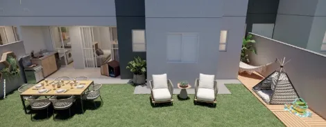imagem 4 - Apartamento à venda com 1 quartos e quintal, 46m² - Village Park - Quinta da Primavera. imagem 4 - Apartamento à venda com 1 quartos e quintal, 46m² - Village Park - Quinta da Primavera.