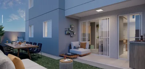 imagem 2 - Apartamento à venda com 1 quartos e quintal, 46m² - Village Park - Quinta da Primavera. imagem 2 - Apartamento à venda com 1 quartos e quintal, 46m² - Village Park - Quinta da Primavera.